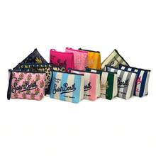 Integrated Makeup Travel Bag, Striped Portable Makeup Bag, Makeup Case, Handbag, Makeup Clutch, Waterproof Travel Bag, Zippered Travel Organizer, Makeup Case - 18 - Xem 3