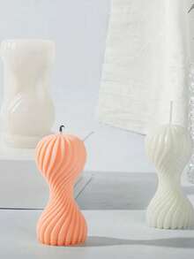 Round Wave Geometric Shaped DIY Handmade Plaster Aromatherapy Silicone Mold, Multi-Functional - Geometric Shapes - View 3