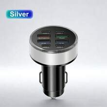 GUSEYEE USB + USB-C 车载快充充电器，8 端口车载充电器，支持 PD QC3.0 快充，USB-C 接口，车载手机充电器，USB 适配器，兼容 17/16/15/14，复活节春季礼物 - 均碼 - 查看 13
