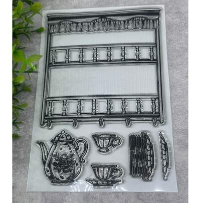 1 Con dấu cao su trong suốt kiểu cổ điển, dùng để làm thẻ, kệ sách, trang trí album ảnh, tạp chí, sổ lưu niệm DIY.