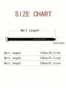 New Punk Style PU Leather Hollow Belt - A Unique Gift Or Accessory With A Vintage, Casual, Luxurious, And Asymmetrical Alloy Buckle. It's A Versatile Piece For Autumn And Winter, Suitable For Teenagers And Young Men. Ideal For Casual Wear, Outdoor Activities, Sports, Vacations, Graduation Gifts, Birthday Presents, And Everyday Use. - 黑色 - 查看 5