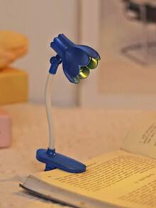 1pc Adjustable Angle Bell-Shaped LED Book Light With Clip, Desktop Decor Lamp, Eye-Caring Reading Light, Battery Included - Huang Guang - View 14