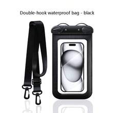 Waterproof Bag Universal Waterproof Phone Case Airbag Waterproof Phone Shell Swimming Waterproof Phone Pouch Beach Waterproof Phone Dry Bag Suitable For Smartphones, Christmas Halloween Gift, Home Room Birthday New Year Accessories, Interesting Gift For Friends, Summer Beach Waterproof Phone Bag Double Layer Phone Large Size Swimming Beach Storage Wallet Card Bag Dry Bag Suitable For Summer Vacation Diving Swimming Beach Phone Case - Double Hook Waterproof Bag - View 10