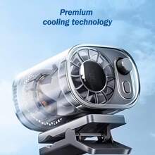 YAIUZGOO 车载夹式风扇，带LED显示屏，智能夹式风扇，100档风速设置，带LED显示屏，可充电，多功能个人送风，非常适合办公室、汽车、伞下和旅行时使用。 - A - 查看 7