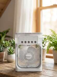 Ventilador de aire acondicionado portátil, mini enfriador de aire evaporativo 3 en 1 - Blanco - Ver 2