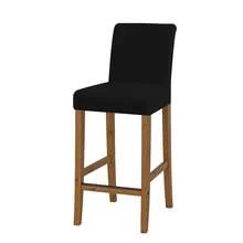 Short Back Bar Chair Cover Jacquard Waterproof Bar Stool Seat Covers Elastic Stretch Dustproof Slipcovers Banquet - Multicolor - View 12