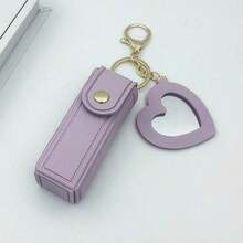 可定制文字的便携式口红盒，带心形镜子，可爱简约钥匙扣 - 均碼 - 查看 13