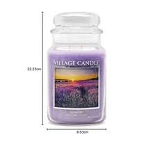 Village Candle Vela perfumada en tarro de boticario grande de lavanda 22 onzas morado 21 onzas - Púrpura - Ver 5