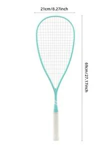 SALYWEE OLIVIA 2.0 Full Carbon Professional-Grade Squash Racquet, Ultra-Light Drone Weighing 150g, 14x18 String Pattern 26lbs, Macaron Color Shemes, A Racket Designed For Professional Players, Free Premium Racquet Bag - Multicolor - View 12