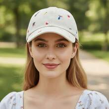 1顶创意螃蟹涂鸦卡通棒球帽，可爱休闲百搭街头风棒球帽 - 多色 - 查看 7