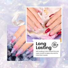 Beetles 20 Colors Cat Eye Gel Nail Polish Set - Glitter Red Green Blue Brown Black, Magnetic Base & Matte Glossy Top Coat, Galaxy Gemlight Soak Off UV Manicure Salon Gift For Women - 20 Colors Pearl Cat Eye Gel Nail - 查看 6