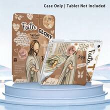 Acrylic Crystal Tablet Protective Case With Stand, Compatible With Samsung A9/A9+/S9/S9FE/A11/A11+/S11/S10 FE/S10 FE+/S10 Lite, Featuring Jesus, Cross, Butterfly, Bible Verse Patterns, Also Compatible With IPad A16 2025, Air 11/13, M3 2025, Mini 7 A17, Pro 2024, Air 11/13, M2 2024, Pro 11/13, M4 2024, Pro 12.9, 7/8/9 Gen, 10.2, 10th Gen, 10.9, Air 4/5/6/7/8, 10.9, Pro 11, 4/5/6 Gen, Mini 6, As Well As , Se 11, Honor, Matepad Se 11, , - Multicolor - View 6