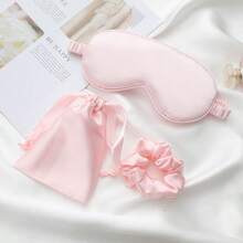 Bộ mặt nạ ngủ bằng satin, bao gồm mặt nạ ngủ bằng satin, lược chải tóc, mặt nạ che sáng ban đêm, phù hợp cho cả nam và nữ, mặt nạ che mắt mềm mại và thoáng khí, lý tưởng cho du lịch, quà tặng cho phù dâu, màu hồng. - Nhiều màu - Xem 19