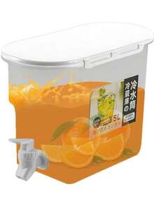 3.5L Beverage Dispenser With Key, High Temperature Resistant, Cold Drink Bucket, Juice Dispenser, Pitcher For Restaurant, Large Storage Containers - 查看 8