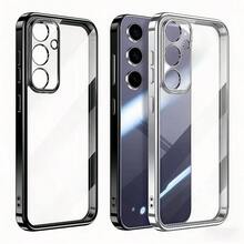 超薄透明电镀保护壳，兼容三星 Galaxy S26/S26 Plus/S26 Ultra/S25FE/S25 Ultra/A17/A16/A36/A56/A26/A57/A37 智能手机 - 黑色 - 查看 2