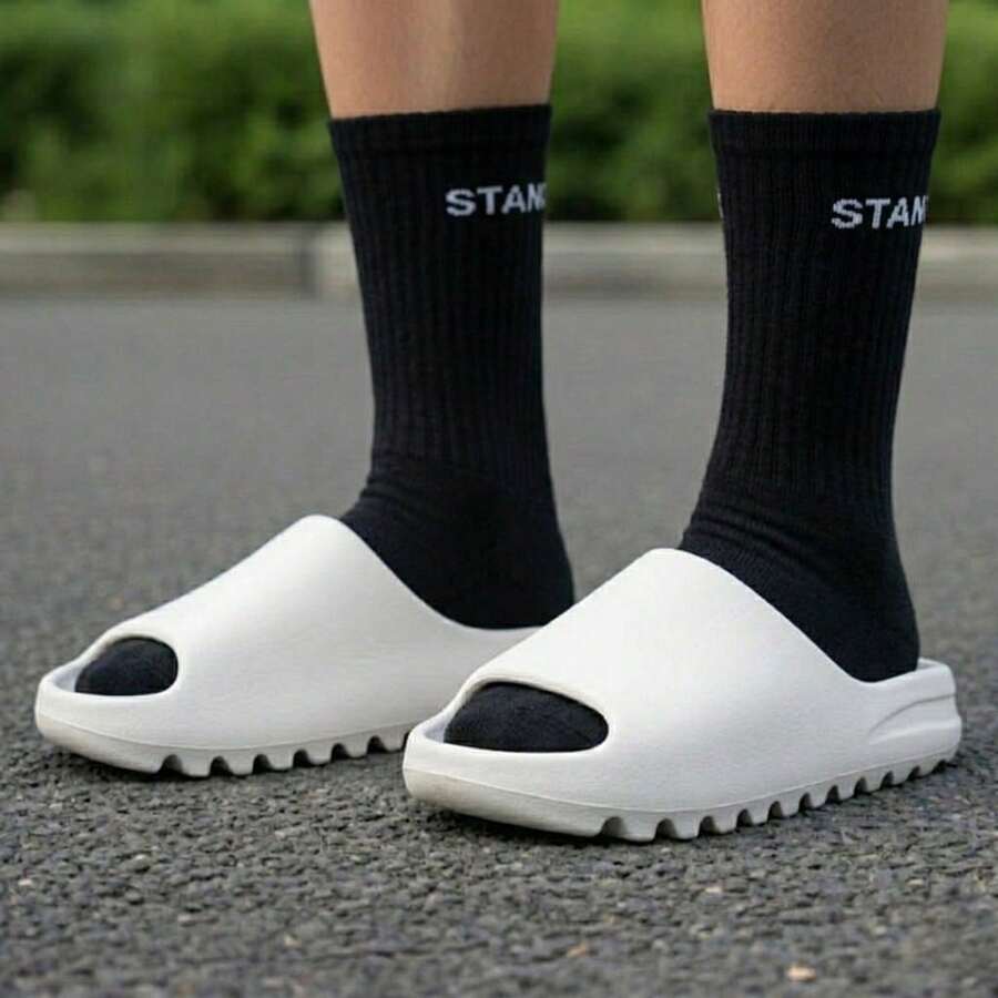 Unisex Cloud Slide Sandal, Super Lightweight, Soft, Comfortable, Non-Slip - 白色 - 查看 1