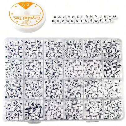 1200Pcs Round Lette…