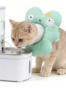 1 chiếc vòng cổ cho mèo mềm mại, có thể điều chỉnh kích thước, dễ thương, thay thế cho vòng cổ Elizabeth, giúp ngăn ngừa mèo liếm, phù hợp cho mèo, mèo con và chó nhỏ. - Màu xanh Bạc hà - Xem 4