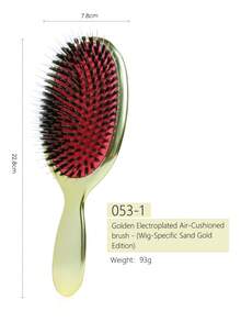 MASTERLEE 1 chiếc lược đệm khí mạ vàng, lược massage tóc, lược hình bầu dục lớn bằng lông heo rừng và nylon, răng lược giúp massage tóc mượt mà. - Nhiều màu - Xem 10
