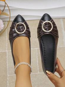 Chokladbrunt och svart PU