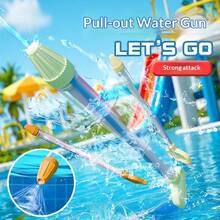 1pc Pull-Out Water Gun - Perfect Gift - Birthday Gift - Valentine's Day Gift - Gift - Collectible - Multicolor - View 11