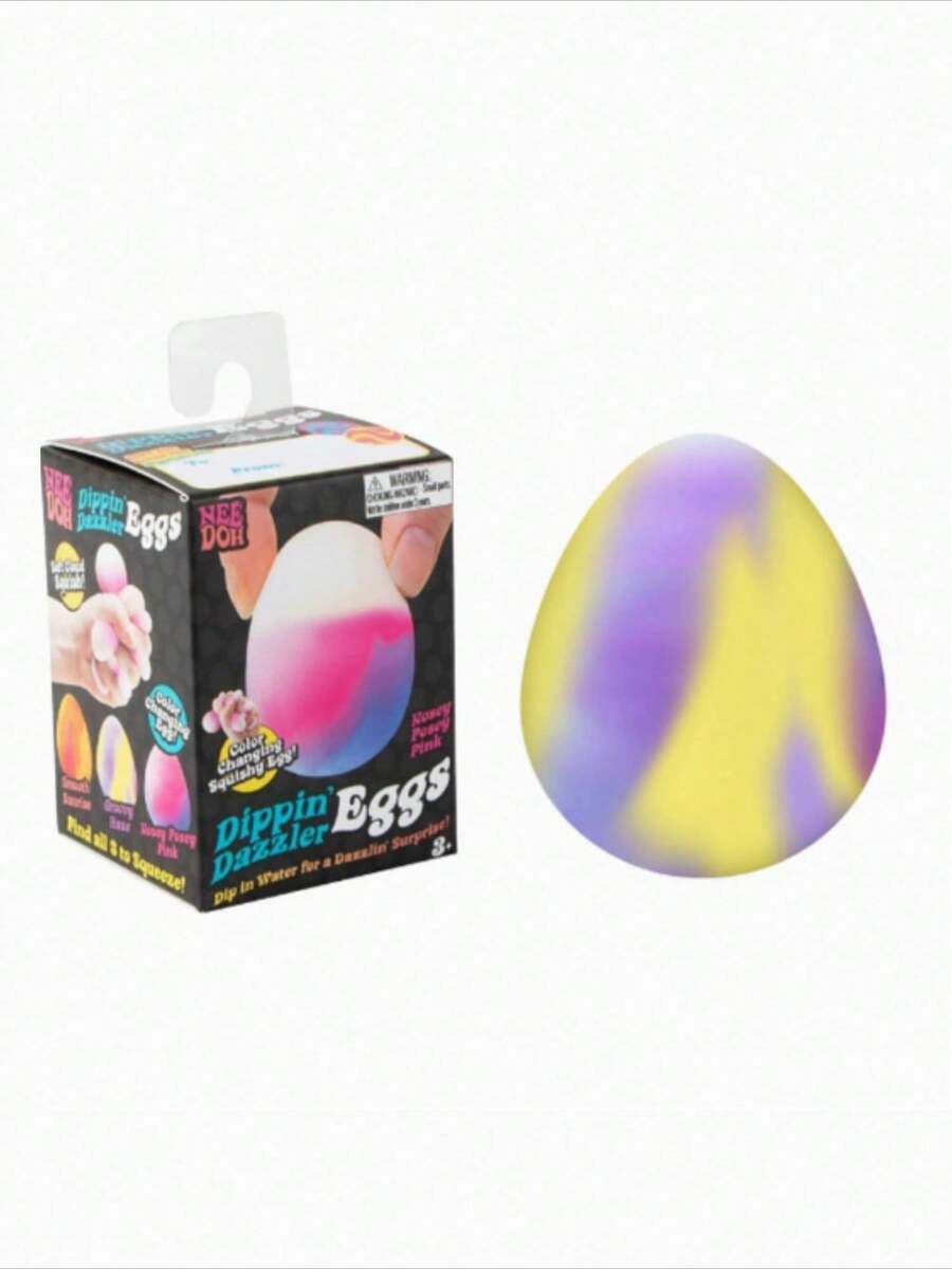 Dippin Dazzler Easter Egg Squishy Toy, Soft Stress Relief Fidget Toy For Anxiety - C - Xem 1