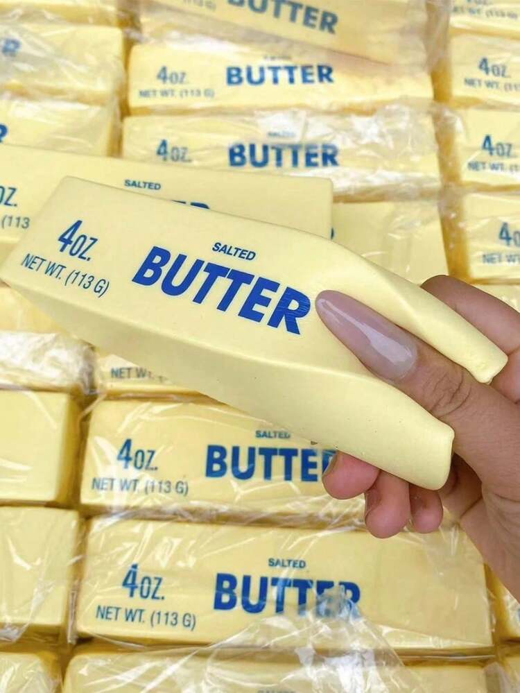 High-Quality Butter Scented Slow Rebound Stress Relief Toy, Viral Sensation Anxiety Relief Gadget For Students, Office Workers, Friends, Girlfriend, Mother's Day Gift, Soft & Squishy Toy - A - View 6