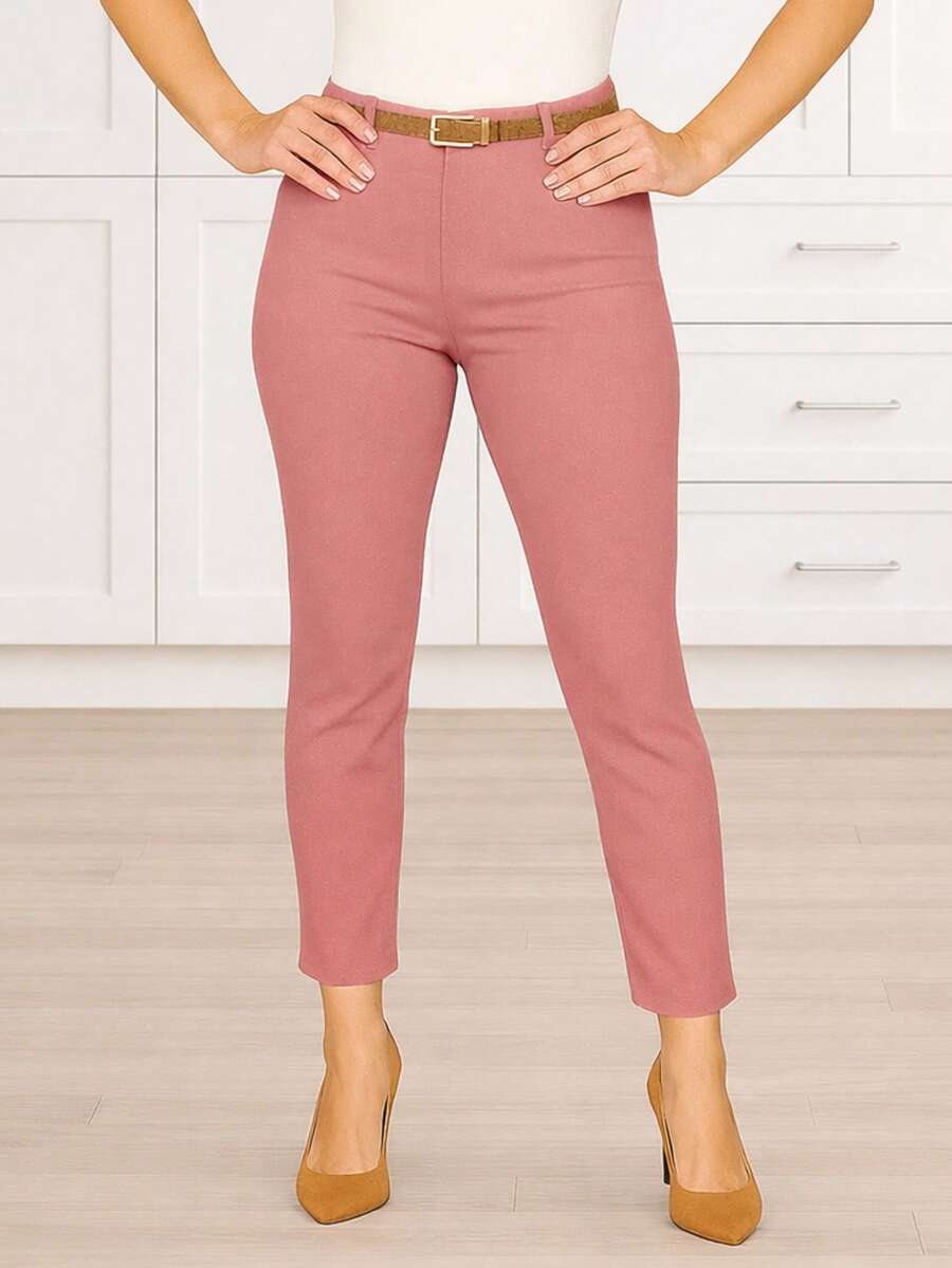 Women Pants - Dusty Pink - View 1