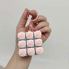 创意软猫爪钥匙扣，生日和情人节礼物，适合派对和圣诞节 - 彩色 - 查看 4