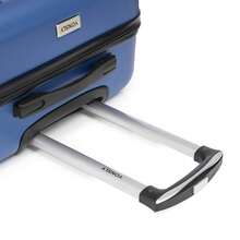 YONSLY 3‑Piece Suitcase Set 20/24/28 Inches With 4 Wheels 360° Combination Lock Soft Rubber Handle Lightweight Travel Suitcase For Vacation - Deep Blue - View 9