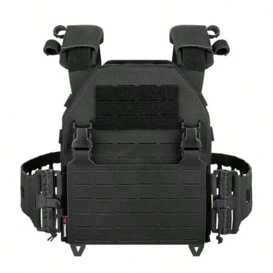 YAKEDA Tactical Training Vest With PALS System - Adjustable Straps Quick-Release Buckle For Hunting - Black - View 1