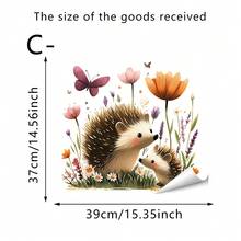 1/5套可愛舒適卡通動物主題牆貼（親子主題）- 可移除自黏防水PVC貼紙 - 適合裝飾客廳、臥室、浴室、兒童房和辦公室 - 牆貼 - 查看 13