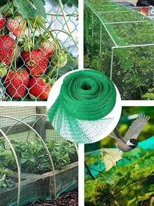 1包可重复使用的花园防鸟网，植物屏障网，用于保护果树、植物免受鸟类、蝉、松鼠、啮齿动物的侵害 - 多色 - 查看 10