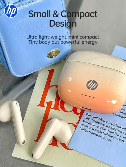  HP H10J Wireless Headphones | Bluetooth 5.4 | IPX4 Waterproof | 30 Hours Playtime | Built-In Microphone | With Charging Case