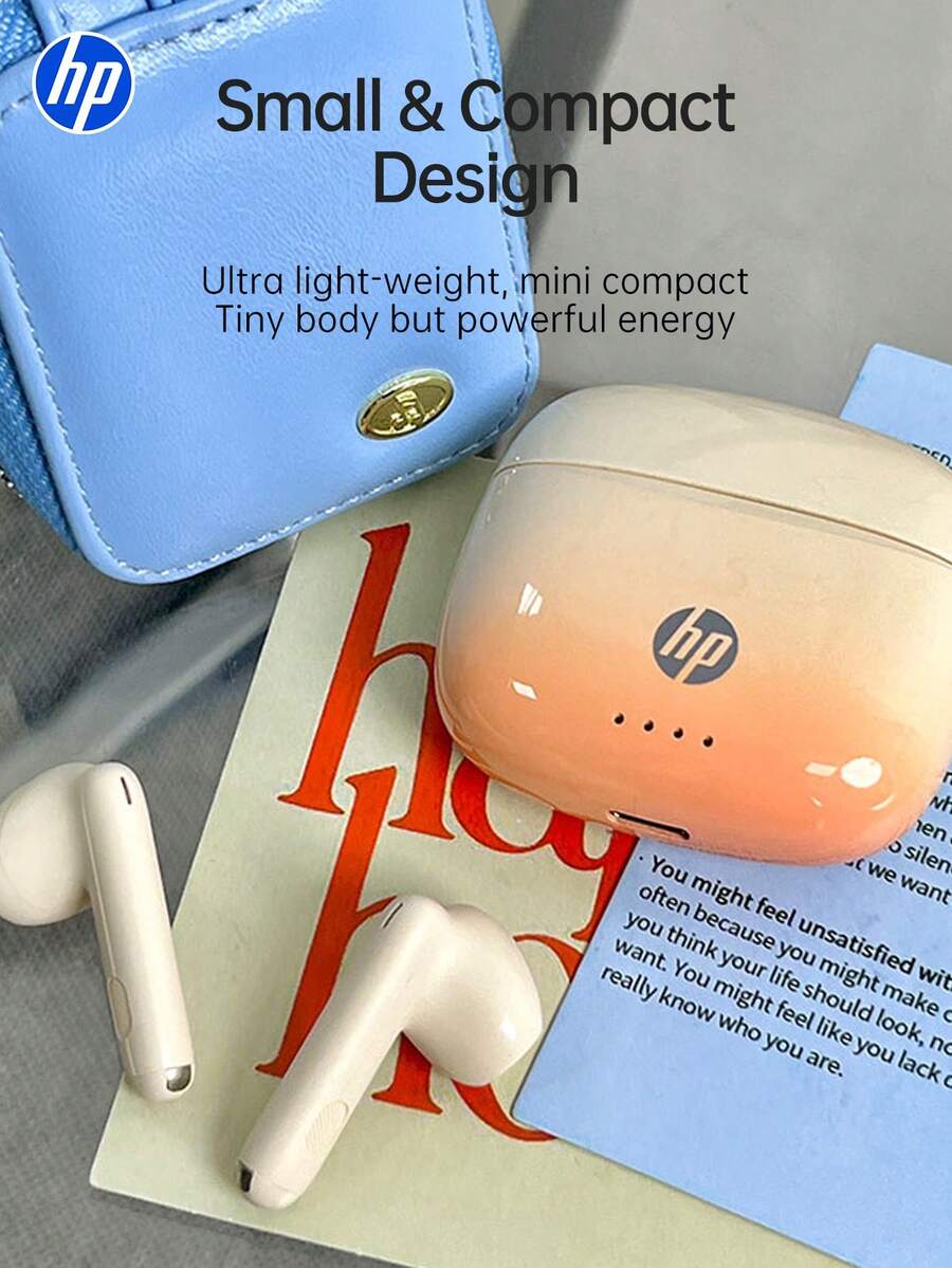 HP H10J 无线耳机 | 蓝牙 5.4 | IPX4 防水 | 30 小时播放时间 | 内置麦克风 | 带充电盒 - 查看 1