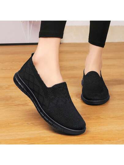 Women's Slip-On Casual Flat Shoes, Comfortable And Easy To Wear, Suitable For All Seasons