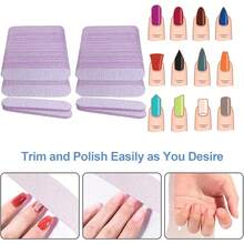 Bộ 100 dũa móng tay 3.6" (khoảng 9.1cm), thích hợp cho móng acrylic và móng tự nhiên, độ nhám 100/180, dũa móng tay mini hai mặt chuyên nghiệp, bộ dụng cụ làm móng số lượng lớn, màu xám. - Xám - Xem 10