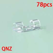 19pcs New Minimalist Portable Cable Clips, Suitable For Most Power Cords And Network Cables, For Cable Management And Storage - 100pcs Red - View 13