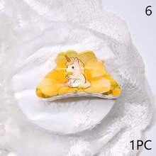 1个女士动物造型可爱发夹，PC（聚碳酸酯）材质，萌趣十足，适合日常佩戴和派对场合，是送礼佳品。高品质发饰，四季皆宜，夏季沙滩度假必备。 - 彩色 - 查看 3
