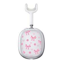 1pc Butterfly & Cherry Blossom Printed Transparent Soft TPU Protective Case Compatible With Apple Max Headphones - Multicolor - View 11