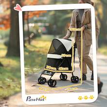 PawHut Carrinhos para animais de estimação - Bege - Ver 7