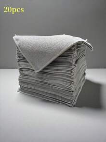 1/5/10/20片装超细纤维灰/黑色清洁布，高性能 - 不掉毛 - 不刮伤 - 超强吸水毛巾，编织材质，清洁污垢和液体，家用厨房抹布，汽车清洁抹布 - 黑色 - 查看 18