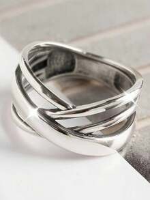 1pc Fashion Women's Ring, Suitable As Valentine's Day Gift, Wedding Anniversary Party Accessory - 2# - View 7