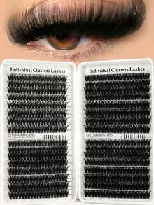 Bộ mi giả dạng chùm 640/624/60 sợi, sổ mi cá nhân, mi giả dung lượng lớn, bộ mi giả nhiều độ dài 9-16mm, bộ dụng cụ nối mi tự làm tại nhà cho người mới bắt đầu, chùm mi giả, mi giả cá nhân, phù hợp cho đi lại hàng ngày, hẹn hò, lễ hội âm nhạc, giúp mắt trông to hơn. - D - Xem 10