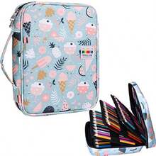 220 bolsas de lápices de colores de gran capacidad para bolígrafos y bolígrafos para estudiantes pintores escritores y profesionales para guardar varias herramientas Ice Cream - Helado - Ver 8