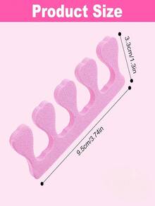 100pcs Pink Foam Toe Separators - Suitable For Manicure, Pedicure And Nail Art, Odorless Nail Polish Accessories, Comfortable Foam Finger Separators, Soft Foam Toe Separators, Nail Art Tools. Applicable For Both Hands And Feet - Multicolor - View 12