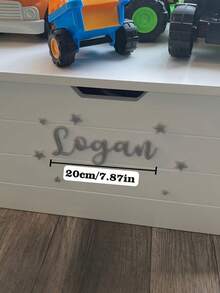 Personalized Laser Cut Acrylic Name Plate - Star And Heart Decorations, Suitable For Room, Baby Room - Door Hanging Design, Includes 12 Different Shapes (Pink/White) - Custom Text And DIY Decoration Additions - Multicolor - View 9