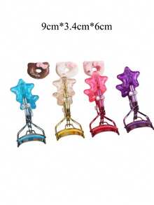 1/2支装睫毛夹，持久卷翘，便携式一体式睫毛夹，新手友好型眼妆工具 - 彩色 - 查看 5