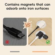 2件套磁吸式线缆整理器，桌面充电线收纳架，数据线和耳机线管理配件 - 彩色 - 查看 4