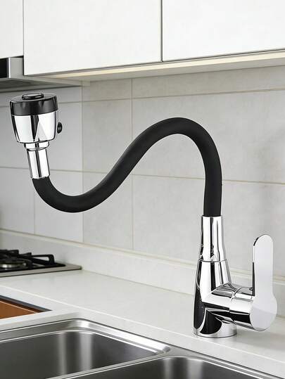360° Swivel Flexible Kitchen Faucet, Single Handle Cold And Hot Water Mixer Tap, Finish, Valve Core And Base Installation, G1/2 Thread Accessories Included, Suitable For Modern And Traditional Kitchens, Bars, Bathrooms And Sinks, Essential Home Accessory, Ideal For Holiday Gifts And Home Renovations